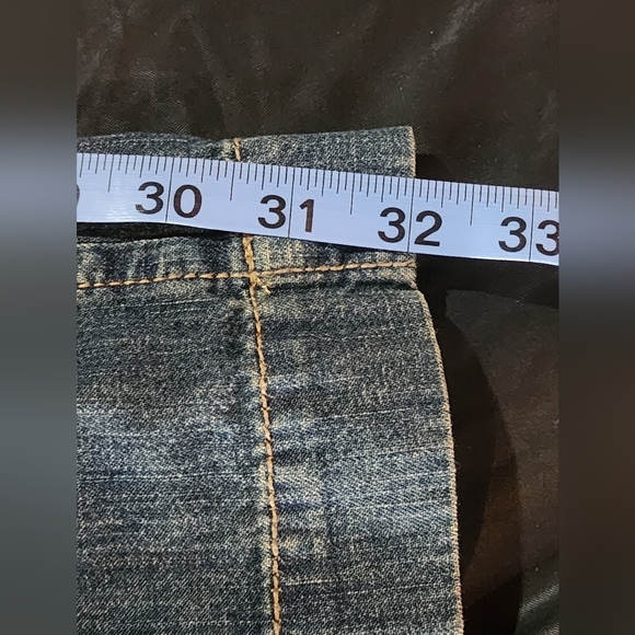 Eddie Bauer slightly curvy wide leg jeans with decorated back pockets Size 12 - Picture 12 of 13